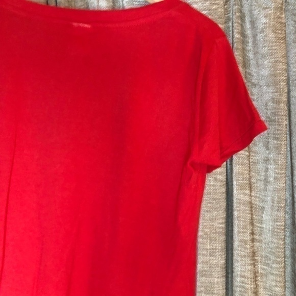 Ohio State Red V Neck Short Sleeve Cotton Logo Tee Shirt Size Small - Picture 10 of 12